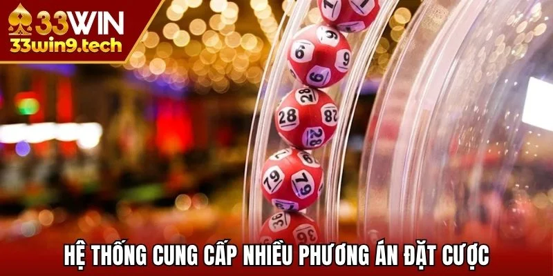 Hệ thống cung cấp nhiều phương án đặt cược