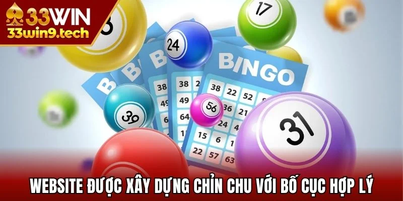 Website được xây dựng chỉn chu với bố cục hợp lý